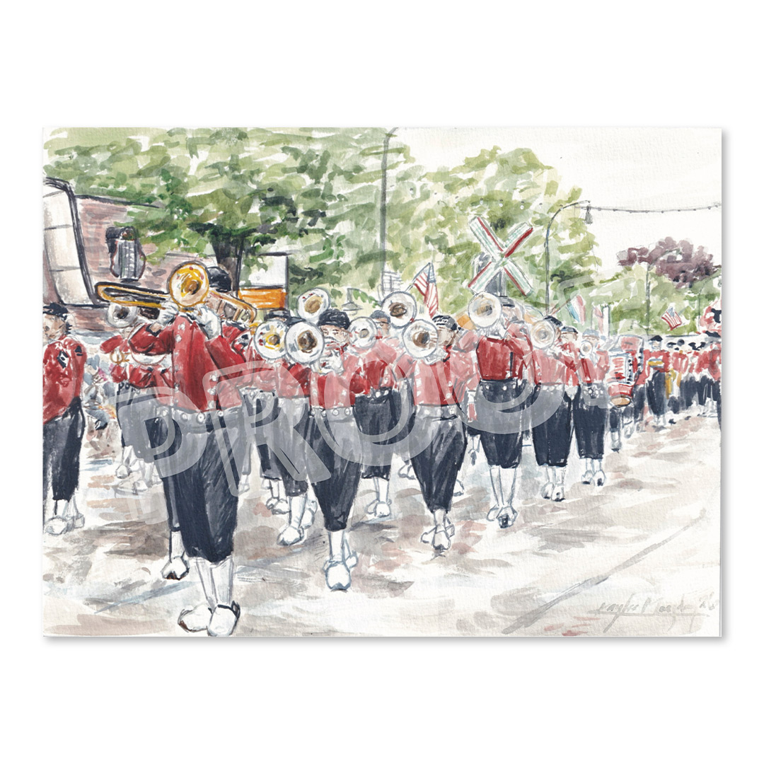 2026 Watercolor Print - Marching Band