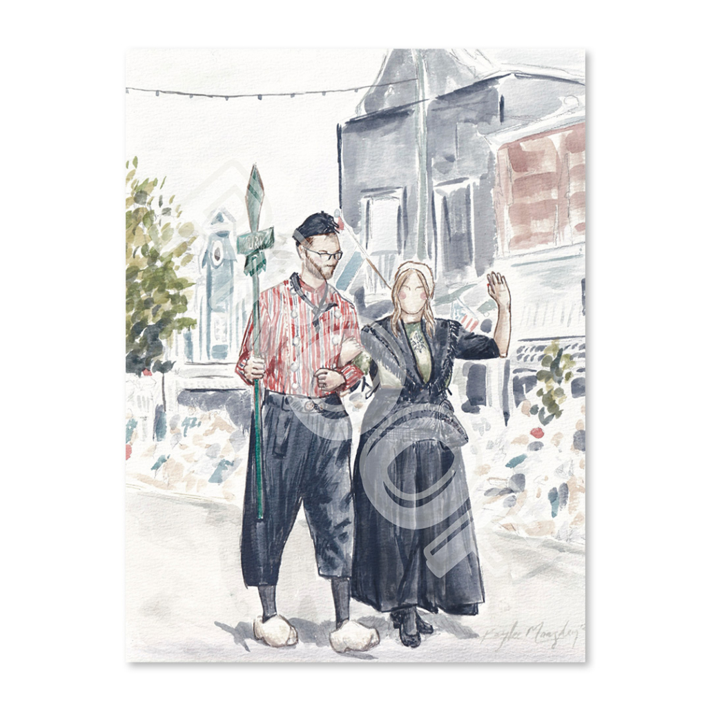 2026 Watercolor Print - Costumes